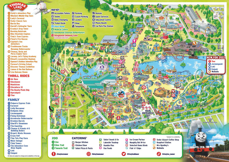 Drayton Manor | Theme Park | Map